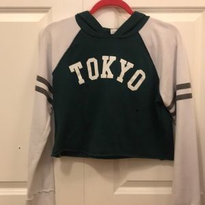 cropped sweatshirt